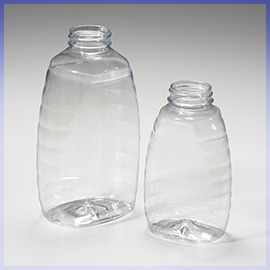 PET honeycomb oblong bottles